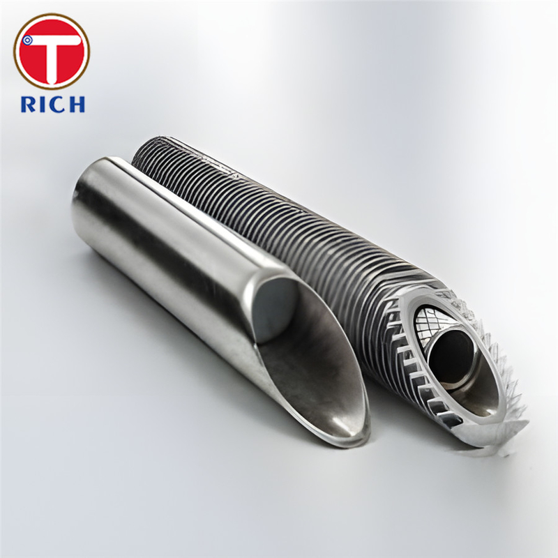 GB/T 24590 Tubos reforçados de aço inoxidável 12Cr18Ni9 para trocadores de calor eficientes