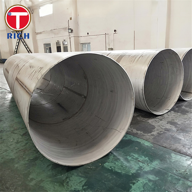 ASTM A409 TP201 Tubo de aço inoxidável austenítico de grande diâmetro soldado para uso corrosivo ou a altas temperaturas