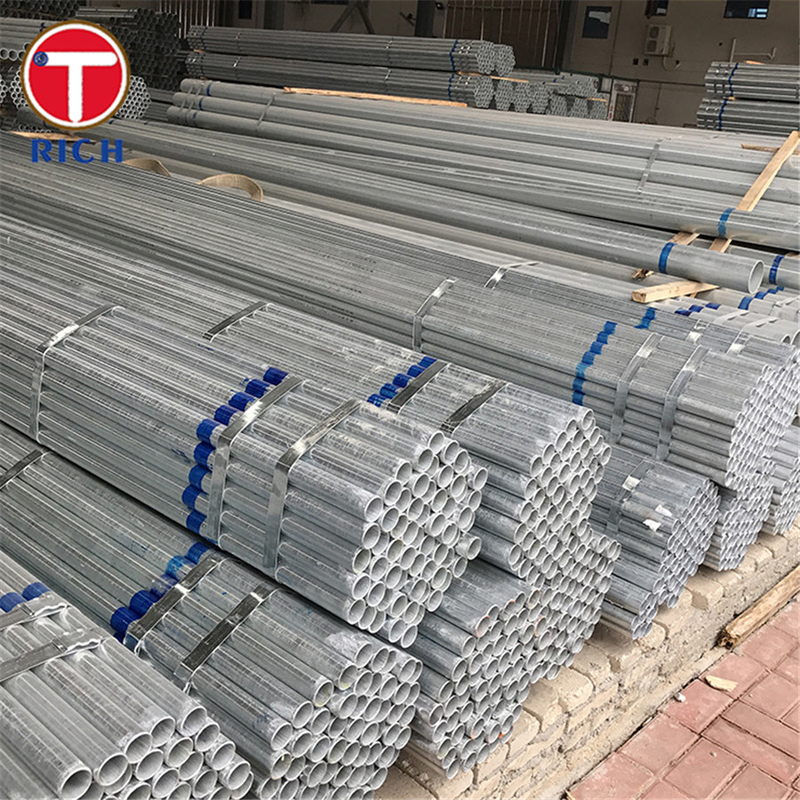 ASTM A795 Tubo de aço soldado de grau A: Tubo de aço galvanizado revestido com zinco galvanizado, preto e a quente, para protecção contra incêndio