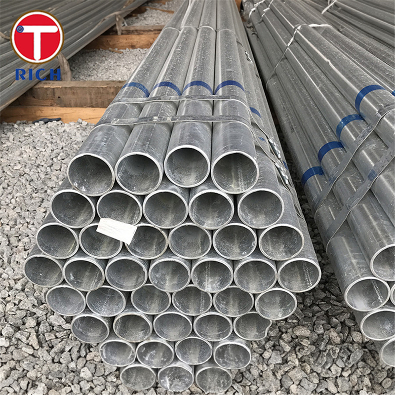 ASTM A795 Tubo de aço soldado de grau A: Tubo de aço galvanizado revestido com zinco galvanizado, preto e a quente, para protecção contra incêndio