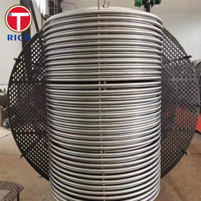 ASTM A688 304 Tubo de aço inoxidável austenítico soldado para trocador de calor do aquecedor de água