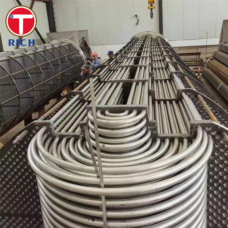 ASTM A688 304 Tubo de aço inoxidável austenítico soldado para trocador de calor do aquecedor de água