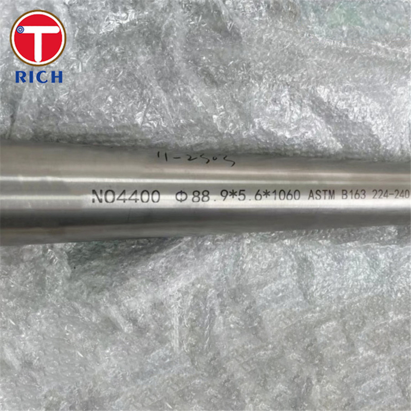 ASTM B165 Monel 400 Tubo de aço sem costura liga de cobre de níquel UNS N04400 Tubo de aço sem costura para automóveis