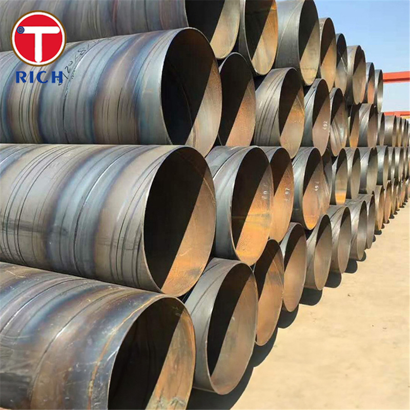 Tubos de solda por arco submerso BS 6323-7 SAW4 Tubos de aço soldados para fins de engenharia geral