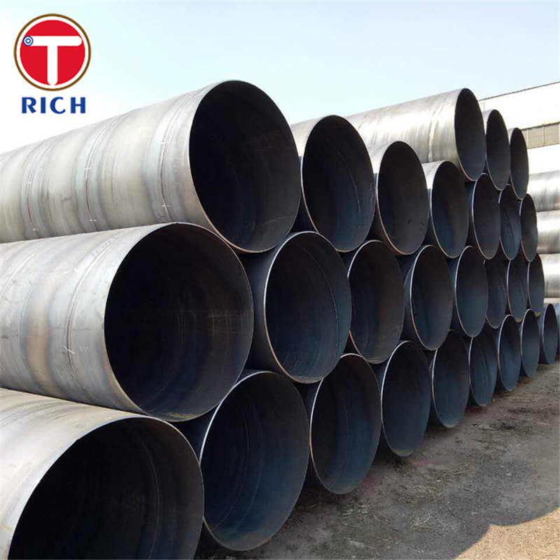Tubos de solda por arco submerso BS 6323-7 SAW4 Tubos de aço soldados para fins de engenharia geral
