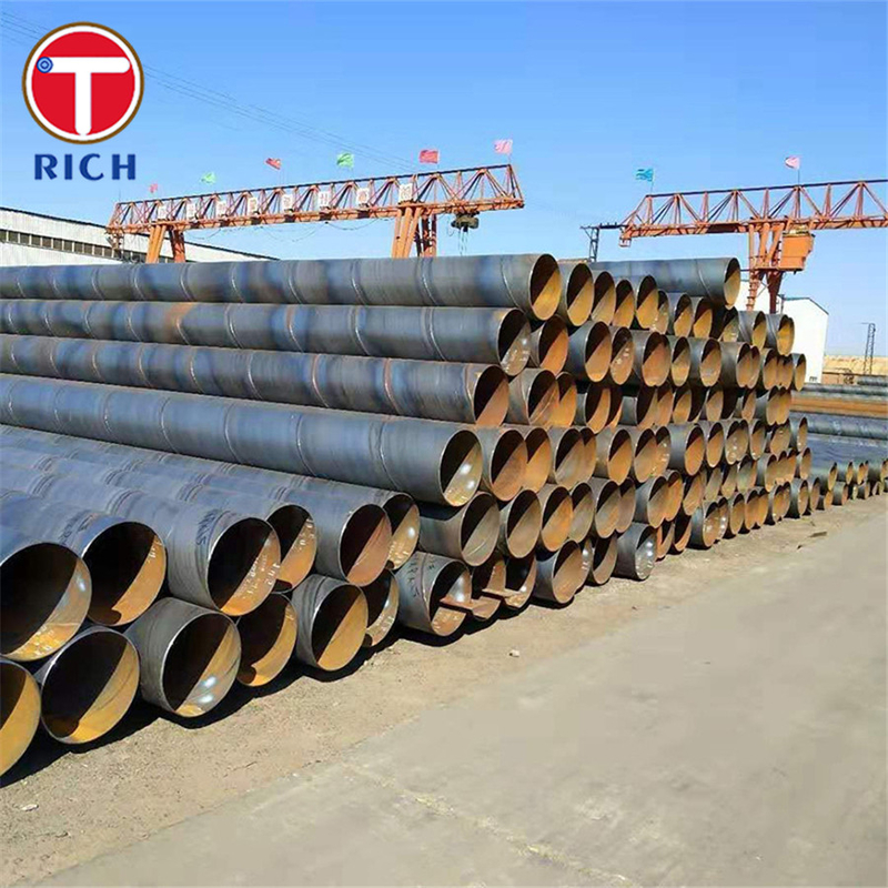 Tubos de solda por arco submerso BS 6323-7 SAW4 Tubos de aço soldados para fins de engenharia geral