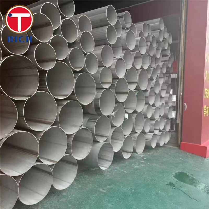 EN 10217-7 X2CrNi18-9 Tubos de aço inoxidável Tubos de aço soldados para efeitos de pressão