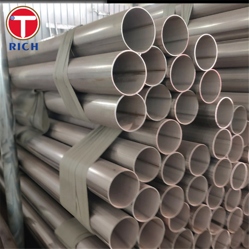 EN 10217-7 X2CrNi18-9 Tubos de aço inoxidável Tubos de aço soldados para efeitos de pressão