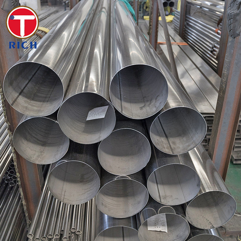 JIS G3468 304 Tubos de aço inoxidável de grande diâmetro Tubos de aço inoxidável soldados para baixa temperatura