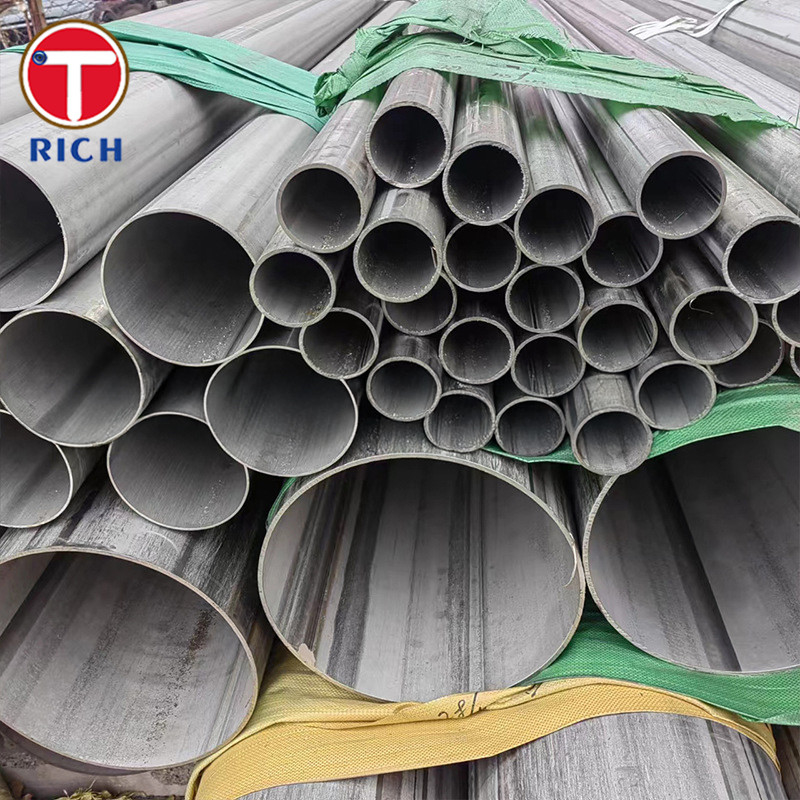 JIS G3468 304 Tubos de aço inoxidável de grande diâmetro Tubos de aço inoxidável soldados para baixa temperatura