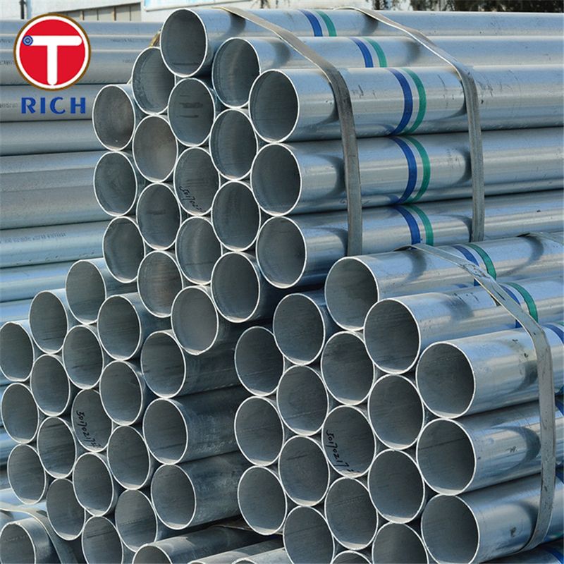 EN 1123-1 S235JR Tubos galvanizados a quente Tubos de aço soldados para tubos de esgoto