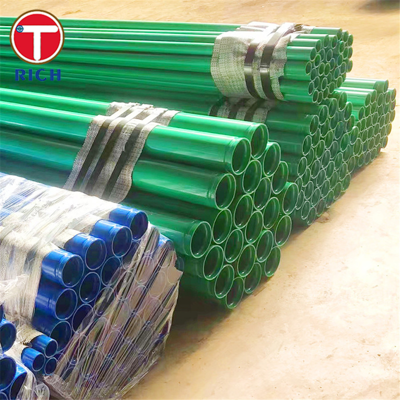 ASTM A978 Tubo de aço revestido com plástico Tubo de aço com costelas compostas laminadas com polietileno pré- revestido
