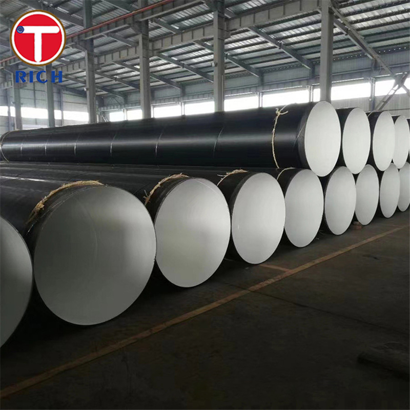 JIS G3469 P1H Tubo de aço anticorrosivo Tubo de aço revestido de polietileno para transporte de fluidos