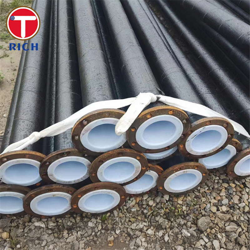 JIS G3469 P1H Tubo de aço anticorrosivo Tubo de aço revestido de polietileno para transporte de fluidos