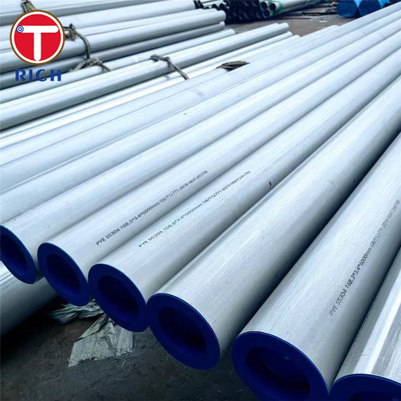 Tubos de trocador de calor DIN 28180 X5CrNi18-10 Tubos de aço inoxidável sem costura para trocadores de calor tubulares