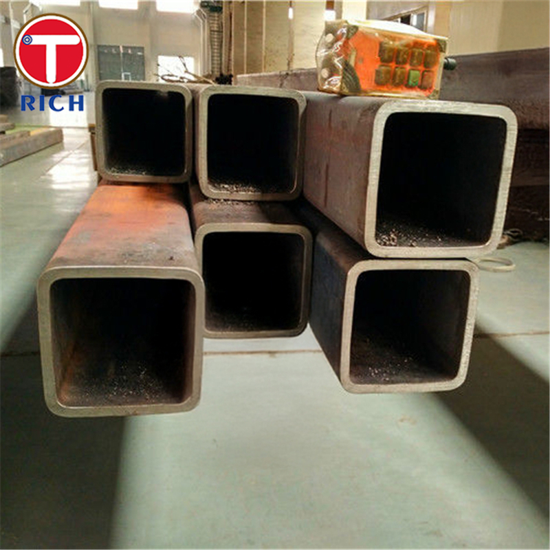 A500 Tubos quadrados de aço carbono Tubos estruturais de aço carbono de alta resistência para estrutura de edifícios