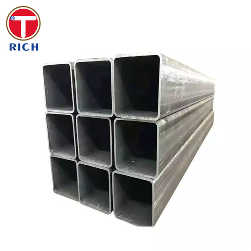 Tubo de aço quadrado galvanizado S235JR, tubo de aço soldado conformado a frio para estrutura
