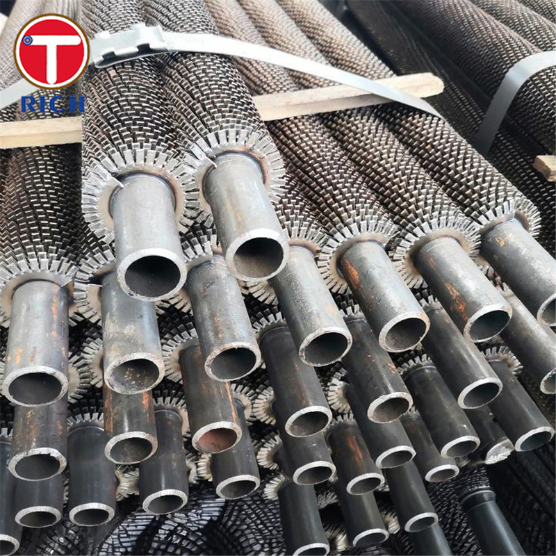 Tubo aletas espiral para trocadores de calor industriais com alta eficiência de transferência de calor e forte ligação das aletas