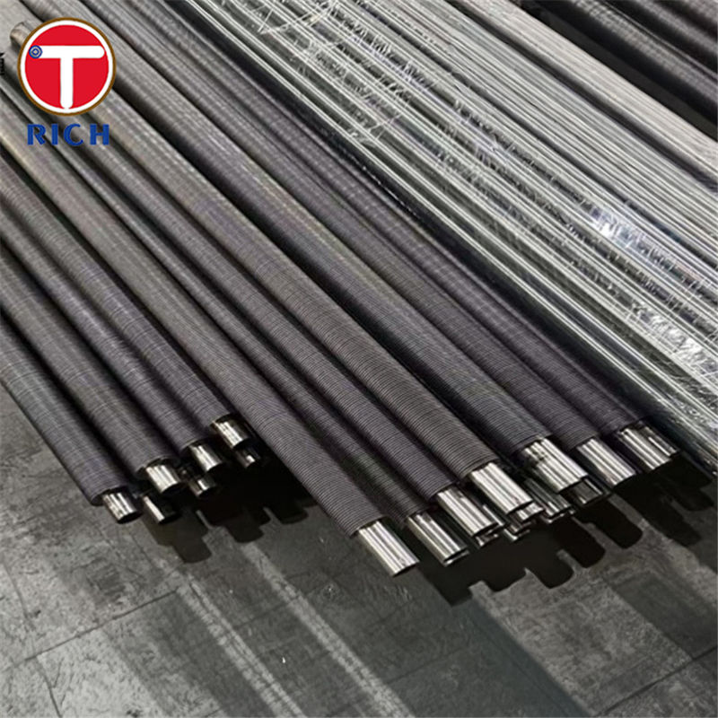 Tubos sem costura em espiral de aço ligado para trocadores de calor de ar de alta eficiência