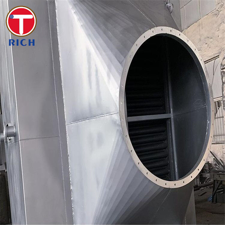 Tubo aleta tipo L enrolado por tensão com pé em L de alumínio para trocadores de calor resistentes à corrosão