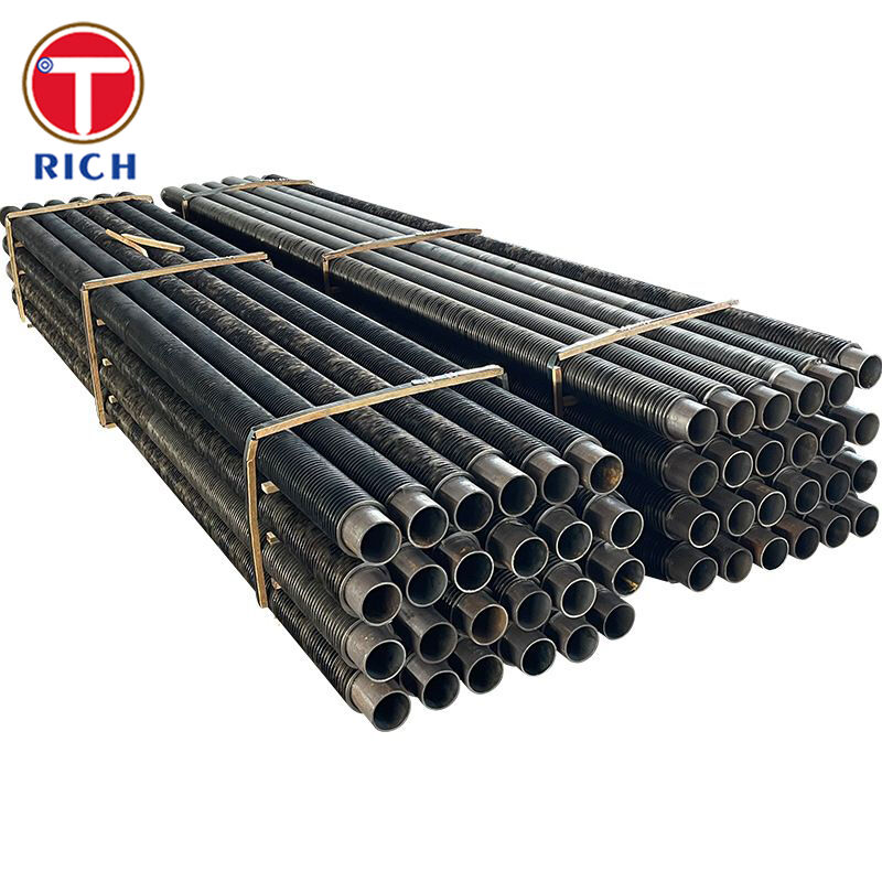 Tubo aleta tipo L enrolado por tensão com pé em L de alumínio para trocadores de calor resistentes à corrosão