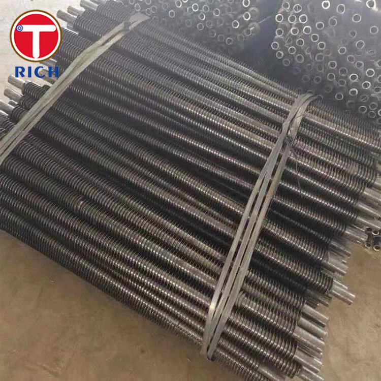 Tubo aleta tipo L enrolado por tensão com pé em L de alumínio para trocadores de calor resistentes à corrosão