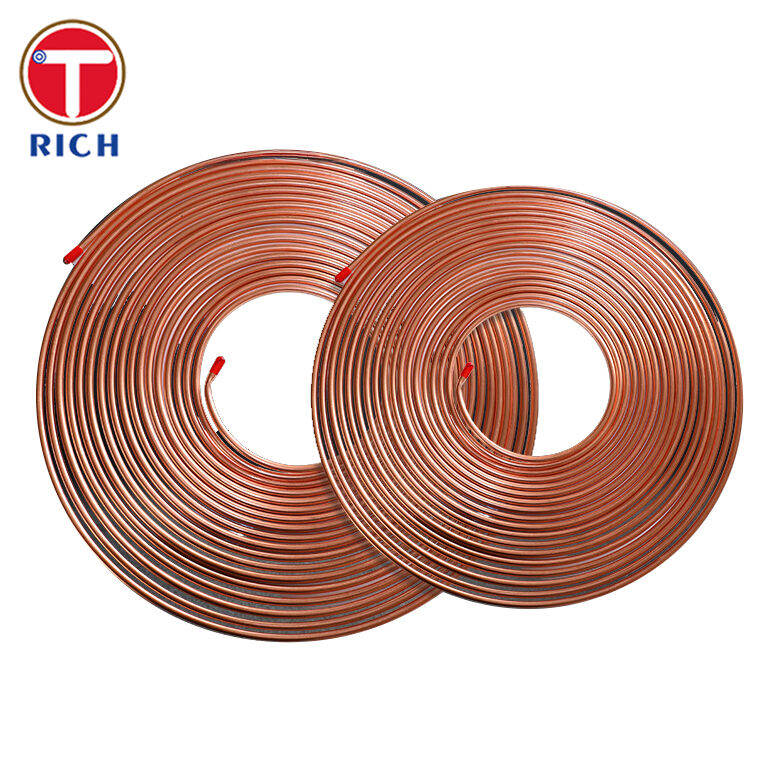 Tubos de aço com parede dupla e tubo de aço com baixo teor de carbono, revestidos de cobre para uso automóvel