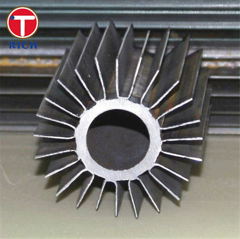 Tubos aletados longitudinais soldados resistentes à corrosão com alta tolerância à temperatura para transferência de calor aprimorada em trocadores de calor de óleo