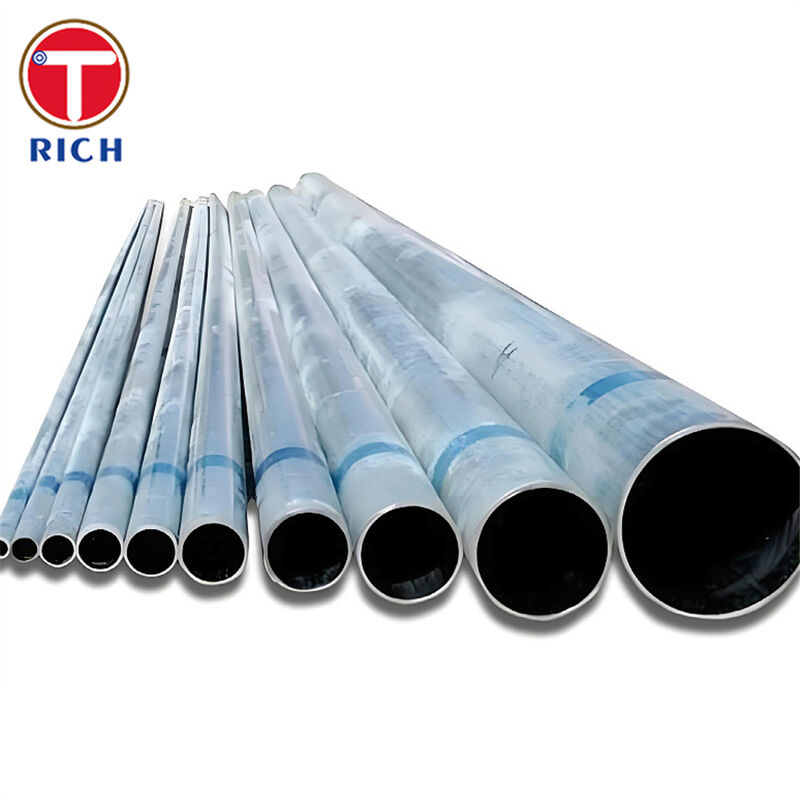 Tubo de aço ERW para tubulação comum com superfície galvanizada e OD de 30-325 mm