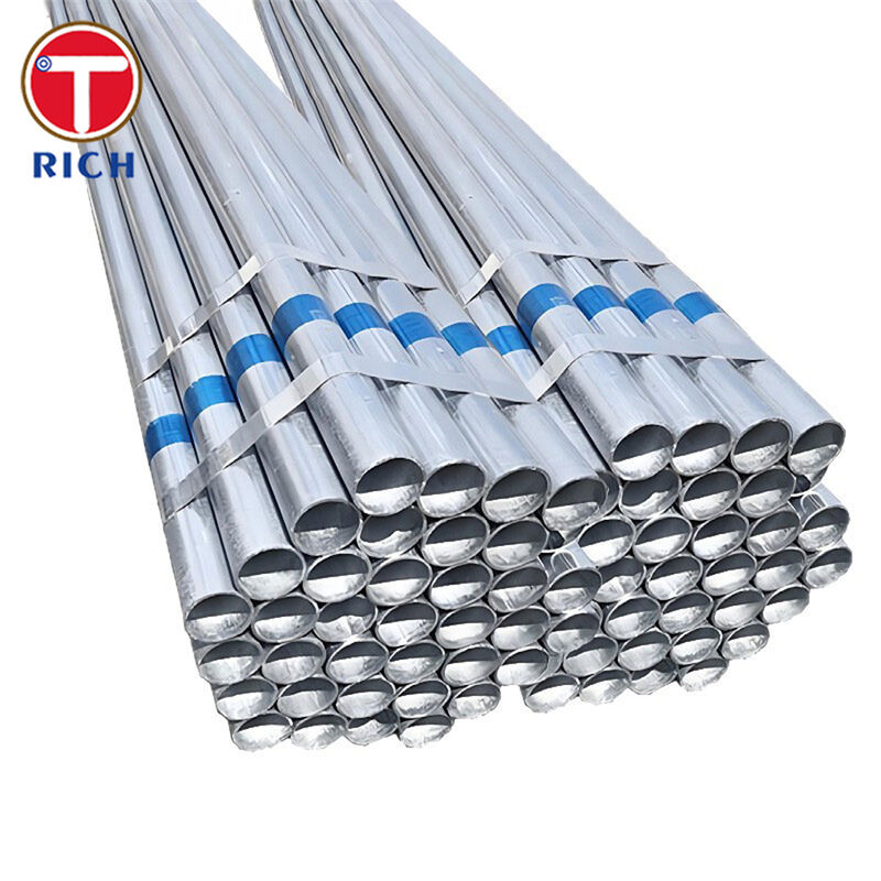 Tubo de aço ERW para tubulação comum com superfície galvanizada e OD de 30-325 mm