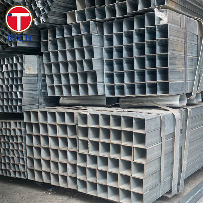 Q235 Tubo quadrado soldado de aço estrutural de carbono para aplicações arquitetônicas com opções de tração a frio e laminados a quente