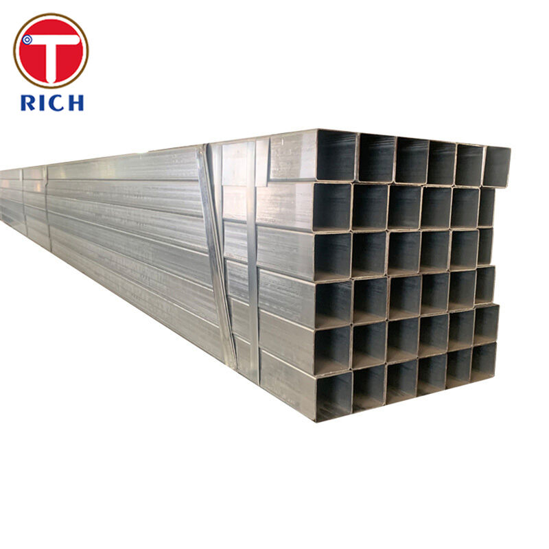 Q235 Tubo quadrado soldado de aço estrutural de carbono para aplicações arquitetônicas com opções de tração a frio e laminados a quente