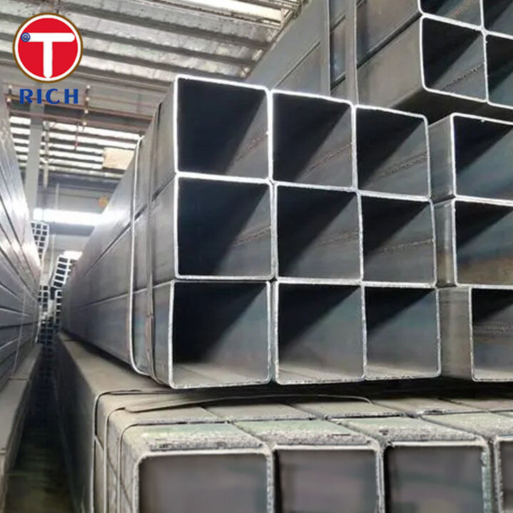 Tubos quadrados estruturais de aço carbono soldado a frio, ASTM A500, grau C, com resistência a 50 ksi
