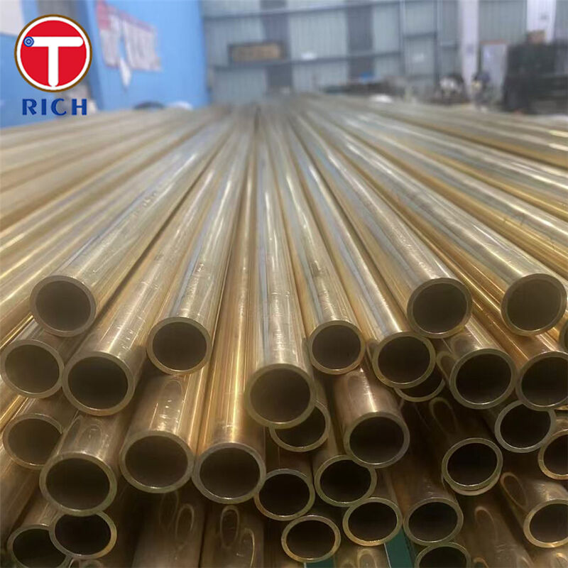 Tubo Condensador de Cobre-Níquel Sem Emendas BFe10-1-1 com Resistência à Corrosão e Durabilidade em Água do Mar para Transferência de Calor Eficiente