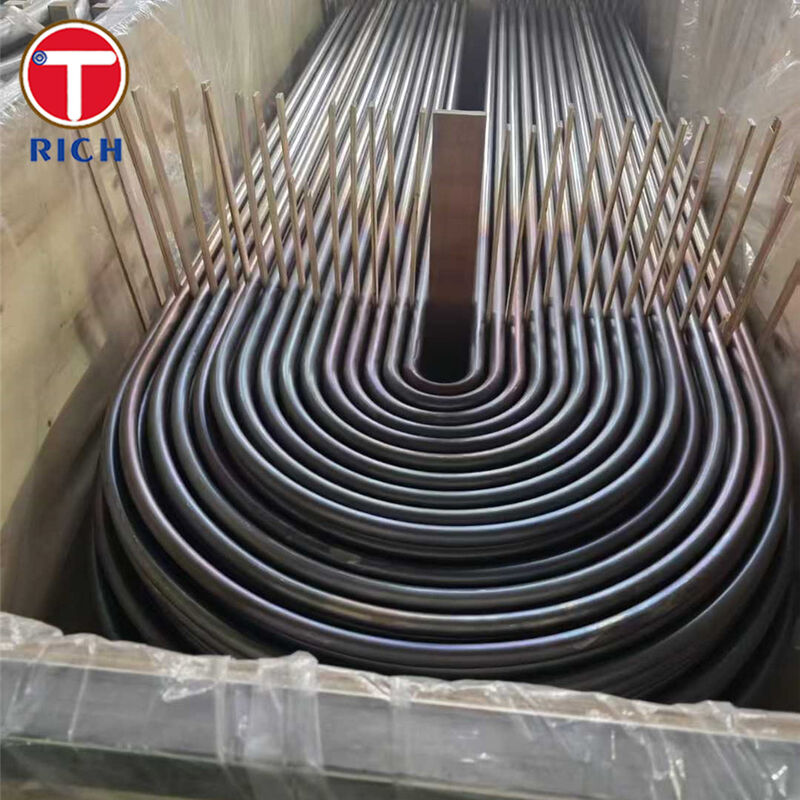Tubos de Aço Carbono Sem Costura com Curva em U ASTM A179 A192 com Estrutura de Suporte de Pressão e Geometria de Curva em U Controlada para Trocadores de Calor