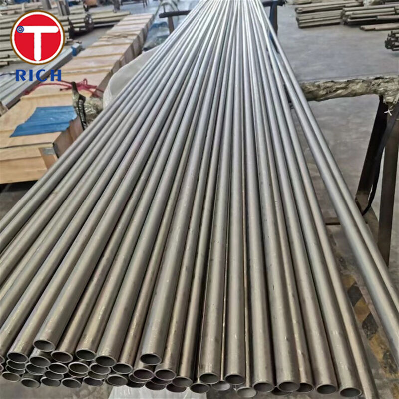 Tubo de trocador de calor de titânio laminado a frio ASTM B862 grau 2 - resistente à corrosão sem costura UNS R50400