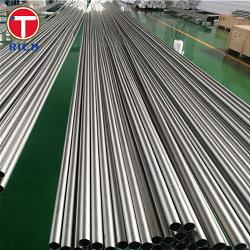 Tubo de trocador de calor de titânio laminado a frio ASTM B862 grau 2 - resistente à corrosão sem costura UNS R50400