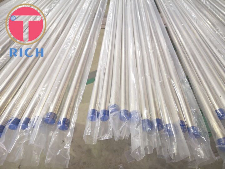 304 comprimentos que cortam o tubo de aço da precisão para o sistema de gás SA269 12 x 1,5 20 x 2