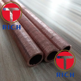 Bom preço. UNS12200 espiralam o permutador de calor de bronze do tubo Finned/tubulação de cobre Finned vermelha on-line